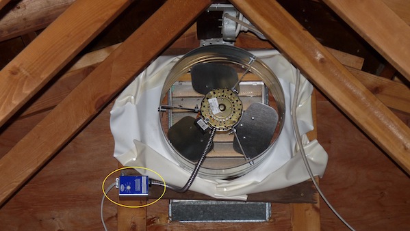 Air Vent 25” Attic Fan With Adjustable Thermostat – Roof Mount, Electric Damp Vent, MORV26GR