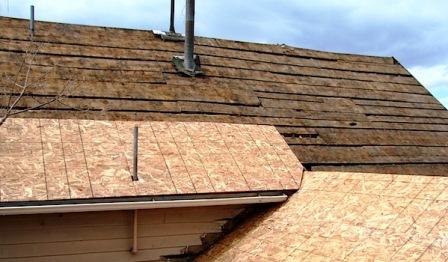 can you put plywood over shingles?